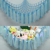 Picture of YELIENM Stuffed Animals Net or Hammock with LED Light, 59 inch Toy Hammock Net for Stuffed Animals Corner Hanging Stuffed Animal Storage Stuffed Animal Holder for Nursery Kids Bedroom (Blue)…