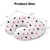 Picture of Nursing Pillow, Breast Feeding Pillows for Mom, Rose Red Hearts Soft Cover with Breathable Filling, Feeding Support Pillow for 0-12 Months, Multifunctional Support Cushion for Travel (Sweet Hearts)