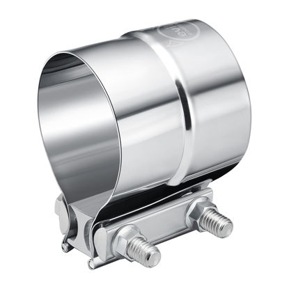 Picture of EVIL ENERGY 3.5 Inch Exhaust Clamp,3 1/2" Lap Joint Band Clamp Stainless Steel for Pipes,Mufflers,Catalytic Converters