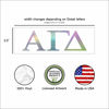 Picture of Pro-Graphx Alpha Gamma Delta Greek Sorority Sticker Decal, 2.5 Inches Tall, Neochrome