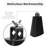Picture of Soulmate Cowbell 5 inch Metal Steel Cow Bell Instrument Noise Makers Cowbell Hand Percussion Cow Bells with Handle Stick for Drumset
