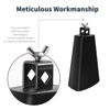 Picture of Soulmate Cowbell 6 inch Metal Steel Cow Bell Instrument Noise Makers Cowbell Hand Percussion Cow Bells with Handle Stick for Drumset