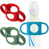 Picture of TonGass (3-Pack) TonGass Universal Fit Baby Bottle Holders with Easy Grip Handles for Babies to Hold Their Own Bottle - BPA-Free Soft Silicone