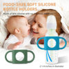 Picture of TonGass (3-Pack) TonGass Universal Fit Baby Bottle Holders with Easy Grip Handles for Babies to Hold Their Own Bottle - BPA-Free Soft Silicone