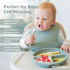 Picture of WeeSprout Baby Spoons for Self Feeding 6 Months +, Soft & Durable Silicone Utensils for Sensitive Gums & Teeth, Easy Grip Handles & Shorter Length for Little Hands, 3 Pack + Carrying Case