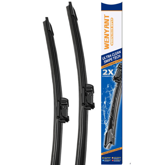 Picture of Wenyant 22"+22" Compatible with 2018-2014 Chevrolet Silverado GMC Sierra Front Windshield Wiper Blades for My Car Original Equipment Automotive Replacement (Set of 2)