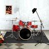 Picture of Invech 4 x 6 Ft Drum Rug, Black Drum Mat with Non-Slip Grip Bottom, Soundproof Drum Floor Mat for Electrical Drum, Drum Accessories Gift for Drummers