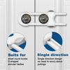 Picture of LLOOC Cabinet Locks for Babies,8 Pack U-Shaped Child Proof Cabinet Locks,Baby Proofing Cabinets,Child Locks for Cabinets,Child Proof Cabinet Latches with Adjustable(White)