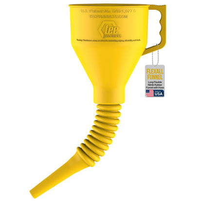 Picture of FlexAll Funnel - Long Flexible Funnel with Hose, Perfect for Automotive Use | Funnel for Oil Change, Transmission Fluid | Funnel with Handle | Gas, Diesel, Oil Funnels for Cars - Made in USA