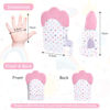 Picture of 2Pack Silicone Teething Mitt, Soothing Infant Teething Mitten Pain Relief, Prevent Scratches Glove, Safe Silicone Teething Toys for 0-12 Months