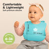 Picture of KeaBabies 2-Pack Silicone Bibs For Babies, Silicone Baby Bibs for Eating, Food-Grade Pure Silicone Bib, Toddler Bibs, Waterproof Bibs, Feeding Bibs, Silicon Bibs for Toddlers, Boys, Girls (Cloud Nine)