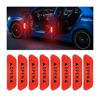 Picture of AUKEPO 8PCS Reflective Open Warning Stickers for Car Door, Night Visibility Auto Safety Prompt Decals, Anti-Collision Protective Strip Tape, Car Accessories Universal for Truck, SUV, Van (Red)