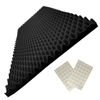 Picture of Yaolabjer 48"X 24"X 2" Egg Crate Foam Panel, Black Sound Proof Foam Panels, Acoustic Foam, Noise Cancelling Foam Studio Foam Panel, Sound Panels Noise Reducing For Walls（1 PCS）