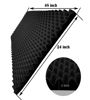 Picture of Yaolabjer 48"X 24"X 2" Egg Crate Foam Panel, Black Sound Proof Foam Panels, Acoustic Foam, Noise Cancelling Foam Studio Foam Panel, Sound Panels Noise Reducing For Walls（1 PCS）