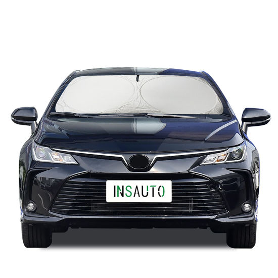 Picture of INSAUTO Windshield Sun Shades Custom Fit for Toyota Camry 2018-2023 - Sunshade for Front Window Cover - Double Layer Heat Shield Sun Visor Cool Car Accessory