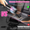 Picture of Viewsun Car Vacuum Cordless Rechargeable, 8000PA High Power Handheld Vacuum Cleaner with 17PCS Car Cleaning Kit, Pink Auto Accessories for Women Gift