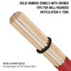 Picture of Jazz Drum Sticks Drumsticks Bamboo Punk Drum Sticks for Jazz Folk Music (red)