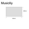 Picture of Musiclily 11.4 x17 Inch Guitar Bass Pickguard Blank Material Scratch Plate Backplate Sheet for Electric Guitar Bass,3Ply White