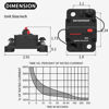 Picture of DaierTek 40 Amp Marine Circuit Breaker 12V DC Waterproof Manual Reset 40A Inline Breaker Switch for Car Truck Rv Boat -2Pack