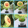 Picture of Levvohd Sunflower Car Dashboard Decorations, Dashboard Bobbleheads Knitted Flowers for Women Car Ornament Accessories (Handmade Round Eyes 1PCS)