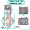 Picture of Portable Changing Pad for Baby Shower Gifts & New Mom Gifts, Travel Diaper Changing Pad for Newborn, Large Waterproof Baby Changing Mat, Foldable & Detachable Diaper Changing Station by Pillani