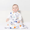 Picture of david's kids Micro Fleece Baby Sleep Sack 12-18 Months, Soft Baby Wearable Blankets with 2-Way Zipper, 2 Pack Comfy Sleeping Bags for Toddler Boys Girls Neutral, Large Size, Space