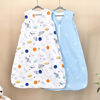 Picture of david's kids Micro Fleece Baby Sleep Sack 12-18 Months, Soft Baby Wearable Blankets with 2-Way Zipper, 2 Pack Comfy Sleeping Bags for Toddler Boys Girls Neutral, Large Size, Space
