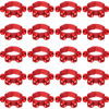 Picture of LEIFIDE 20 Pcs Christmas Wrist Band Bell Bracelet Wrist Band Shaking Bell Musical Instruments Adjustable Bell Rhythm Wristband Bell for School Family Christmas Percussion Party Favor (Red)