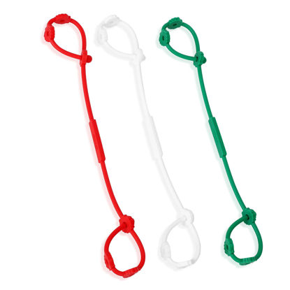 Picture of 3pcs Toy Safety Straps, Socub Silicone Adjustable Baby Pacifier Teether Straps, Toddler Toy Bottle Harness Straps for Strollers, High Chair, Cribs, Bags, BPA Free, Christmas Gift