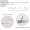 Picture of Duludulu 7 Pcs Braided Pacifier Clip, Pacifier Clips for Boys & Baby Girls, Pacifier Holder Clip Binky Clips