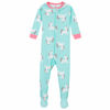 Picture of Gerber Baby Girls' 2-Pack Footed Pajamas, Unicorns Pink, 4T