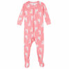 Picture of Gerber Baby Girls' 2-Pack Footed Pajamas, Llama Pink, 2T
