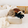 Picture of OrganiHaus Toy Storage Bins | Nursery Storage Basket | Towel Baskets for Bathroom | Woven Baskets for Storage | Decorative Baskets for Storage | Cotton Rope Baskets for Storage - Light Honey