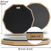 Picture of GLEAM Drum Practice Pad - 8 inch Rubber Surface High Density Compressed Wood Foam Backside (Double-sided)