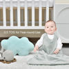 Picture of david's kids 100% Cotton Baby Sleep Sack 0-6 Months, Soft Baby Wearable Blankets with 2-Way Zipper, 2 Pack Comfy Sleeping Bags for Infant Newborn Boys Girls Neutral, Small Size, Grey & Blue