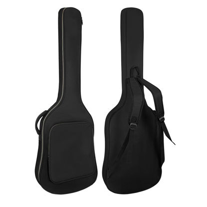 Picture of LETSROCK Bass Guitar Case, Bass Guitar Gig Bag 0.38 Inch Thick Padding Backpack Soft Electric Bass Guitar Bag Dual Adjustable Shoulder Strap Pocket & Back Hanger Loop Black