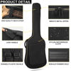 Picture of LETSROCK Bass Guitar Case, Bass Guitar Gig Bag 0.38 Inch Thick Padding Backpack Soft Electric Bass Guitar Bag Dual Adjustable Shoulder Strap Pocket & Back Hanger Loop Black