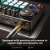 Picture of MAONO Audio Interface, MaonoCaster 10-Channel Podcast mixer with Pro-preamp, 48V Phantom Power, Bluetooth, 11 Customize sound pads for Recording, Streaming, Youtube, TikTok, PC, Guitar (AME2)