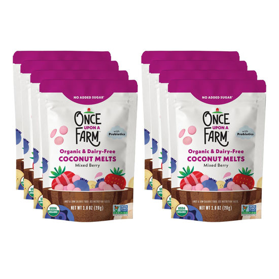Picture of Once Upon a Farm Organic Coconut Melts, Mixed Berry, 8ct