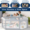 Picture of 65×65 Inch Hexagonal Baby Playpen, Playpen for Babies and Toddlers, Baby Play Pen Pin Indoor Outdoor Baby Play Fence