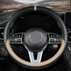 Picture of Custom fit for Acura Car Steering Wheel Cover, Nappa Leather Car Steering Wheel Cover Non-Slip Steering Wheel Cover, Designed for Acura Interior Accessories (Beige,for Acura)