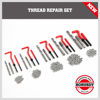 Picture of Metric Helicoil Thread Repair Kit: 131-Piece Heli Coil HSS Drills Inserts Taps & Tools M5 M6 M8 M10 M12 Automotive Engine Spark Plug Cylinder Insertion Rethreading Tools Universal Rethread Restorer