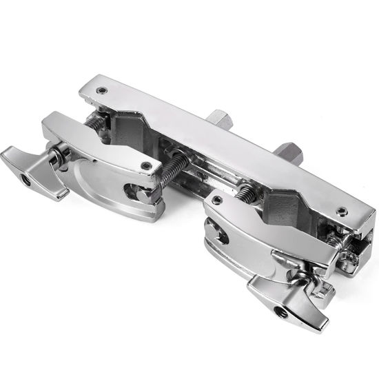 Picture of Facmogu Silver Multi-clamp, Adjustable Quick Release Multi-clamp Construct with Premium Stainless Steel Material, Cymbal Stand Mount Holder for Drum Cymbal Stands & Holders