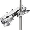 Picture of Facmogu Silver Multi-clamp, Adjustable Quick Release Multi-clamp Construct with Premium Stainless Steel Material, Cymbal Stand Mount Holder for Drum Cymbal Stands & Holders