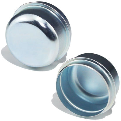Picture of GREPSPUD 2pcs 1.98'' Trailer Axle Dust Caps, Trailer Hub Bearing Dust Cap Cup Wheel Center Grease Cover Caps for 2000-3500 lbs Boat Trailer Dexter EZ Lube Trailer Camper RV