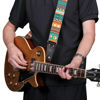 Picture of Nefelibata Guitar Strap, Nylon Print Guitar Straps with Head Cowhide Leather Ends for Bass, Electric & Acoustic Guitars, Free Strap Button, 1 Pair Strap Locks and 4 Guitar Picks