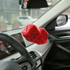 Picture of YGMONER Red Fuzzy Dice for Rear View Mirror, Pair of 2.75" Plush Dice Retro Hanging Ornaments Car Interior Rearview Mirror Decor Accessories (Red)