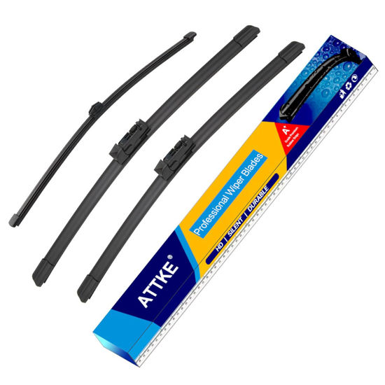 Picture of 3 Wiper Blades 24" + 20" Front Wiper + 16" Rear Wiper Blades for Land Rover Range Rover 2017-2023-OE Original Quality (Pack of 3)