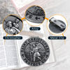 Picture of PloreWay St. Christopher Medal for Car, Metal Saint Christopher Visor Clip, Talisman for Safety, Automotive Visor Accessories, Gift for Drivers, Families, Friends