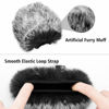 Picture of Windscreen Pop Filter Compatible with AT2020,Mic Foam Cover+Furry Windscreen Muff Wind Compatible with Audio Technica at2020 at2035 at2500 at2050 at4040,Chromlives Furry & Foam Microphone Cover 2Pack